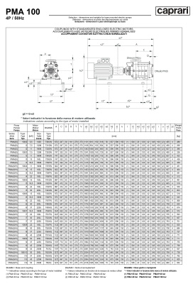 Горизонтальные многоступенчатые насосы высокого давления Caprari PMA 100 1750