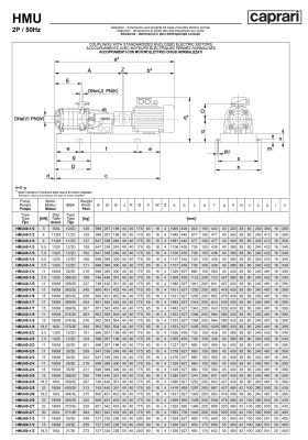 Горизонтальные секционные насосы высокого давления Caprari NMU 2200