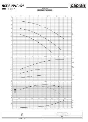 Одноступенчатые горизонтальные центробежные насосы Caprari NCDS 2P40-125 3450