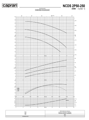 Одноступенчатые горизонтальные центробежные насосы Caprari NCDS 2P50-250 3450