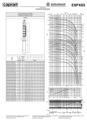 Скважинные насосы Caprari E8PX65 из нержавеющей стали