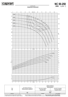 Одноступенчатые горизонтальные центробежные насосы Caprari NC 50-250 2900