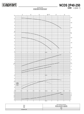 Одноступенчатые горизонтальные центробежные насосы Caprari NCDS 2P40-250 3450