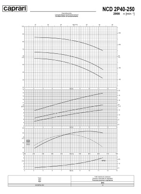 Одноступенчатые горизонтальные центробежные насосы Caprari NCD 2P40-250 2900