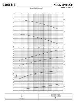 Одноступенчатые горизонтальные центробежные насосы Caprari NCDS 2P80-200 3450