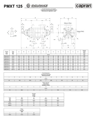 Горизонтальные секционные насосы высокого давления Caprari PMXT 125 2000 из нержавеющей стали