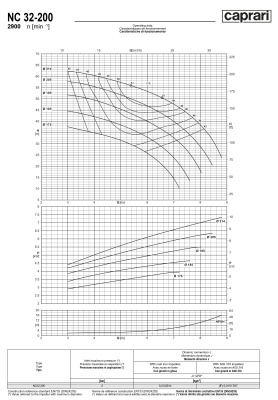 Одноступенчатые горизонтальные центробежные насосы Caprari NC 32-200 2900