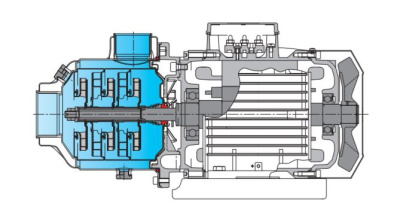 Поверхностный многоступенчатый насос Calpeda MXH EI 3204/A