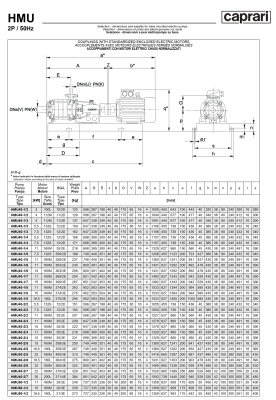Горизонтальные секционные насосы высокого давления Caprari NMU 1450