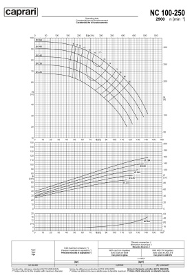 Одноступенчатые горизонтальные центробежные насосы Caprari NC 100-250 2900