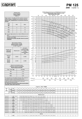 Горизонтальные многоступенчатые насосы высокого давления Caprari PM 125 2000