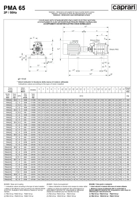 Горизонтальные многоступенчатые насосы высокого давления Caprari PMA 65 2900