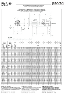 Горизонтальные многоступенчатые насосы высокого давления Caprari PMA 80 1750