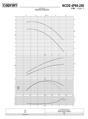Одноступенчатые горизонтальные центробежные насосы Caprari NCDS 4P65-250 1750