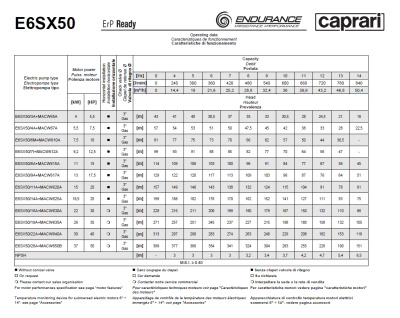 Скважинные насосы Caprari E6SX50 из нержавеющей стали
