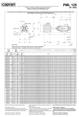 Горизонтальные многоступенчатые насосы высокого давления Caprari PML 125 2200
