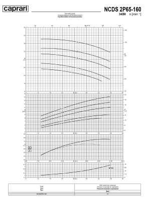 Одноступенчатые горизонтальные центробежные насосы Caprari NCDS 2P65-160 3450