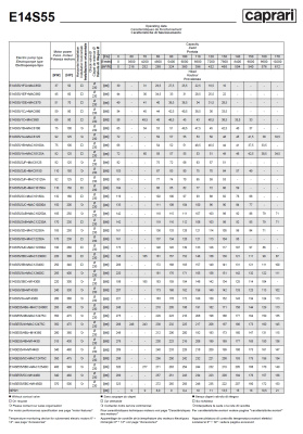 Погружные электродвигатели Caprari MAC E14S55