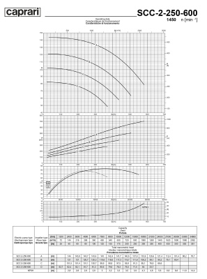 Горизонтальные насосы двустороннего входа Caprari SCC-2-250-600 1450