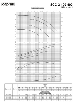 Горизонтальные насосы двустороннего входа Caprari SCC-2-100-400 1450