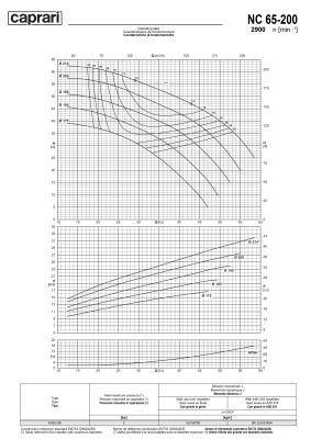 Одноступенчатые горизонтальные центробежные насосы Caprari NC 65-200 2900