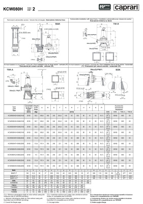Погружные канализационные элктронасосы Caprari KCW080H