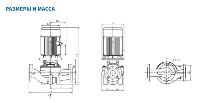 Центробежный насос инлайн Purity PTD150-50/4 (N)