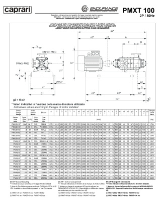 Горизонтальные секционные насосы высокого давления Caprari PMXT 100 1450 из нержавеющей стали