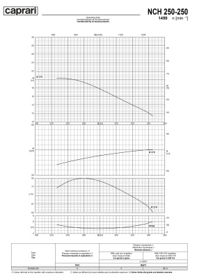 Одноступенчатые горизонтальные центробежные насосы Caprari NCH 250-250 1450
