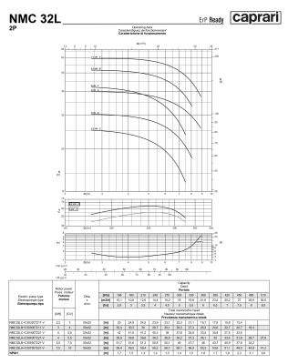 Поверхностные одноступенчатые консольно-моноблочные насосы Caprari NMC 32L 2P